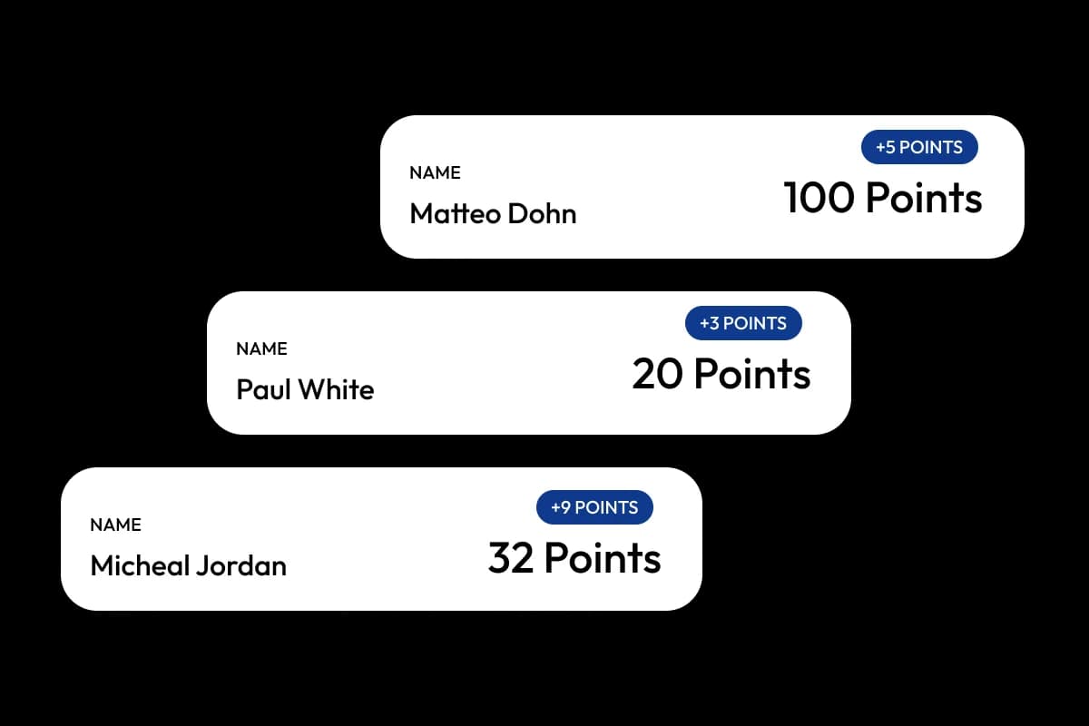 Panel personalizable del programa de fidelización mostrando configuración de recompensas y puntos